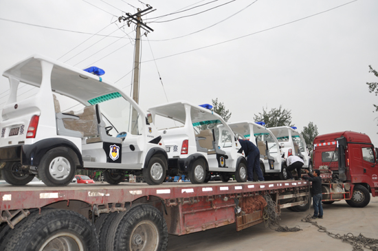 山西電動巡邏車發(fā)車，“牽走”稷山縣居民煩惱