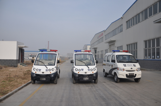 躍迪電動(dòng)巡邏車(chē)發(fā)車(chē)河北深州，治安與環(huán)保共存
